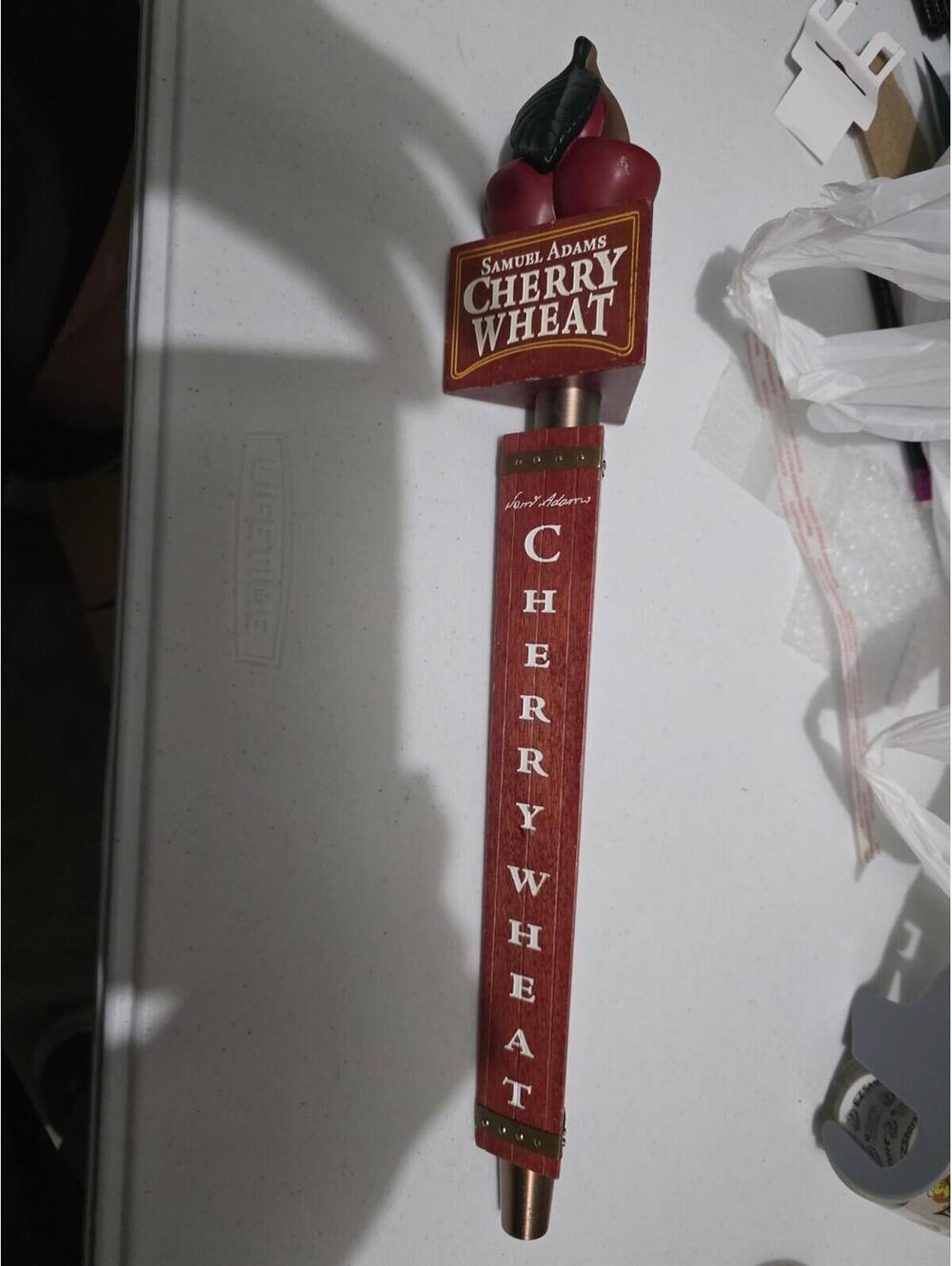 OshhniSamuel Adams Cherry Wheat 16' Inch Draft Beer Tap Handle
